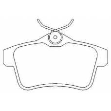 MDB3023 MINTEX Комплект тормозных колодок, дисковый тормоз