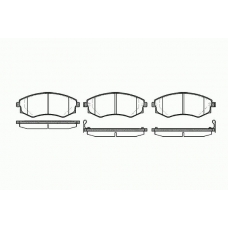 0318 12 KAWE Комплект тормозных колодок, дисковый тормоз