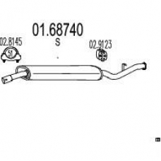 01.68740 MTS Глушитель выхлопных газов конечный