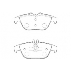 WBP24253A WAGNER LOCKHEED Комплект тормозных колодок, дисковый тормоз