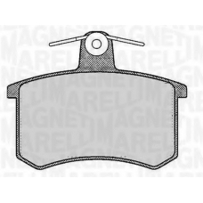 363916060116 MAGNETI MARELLI Комплект тормозных колодок, дисковый тормоз