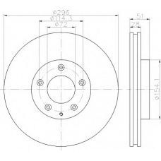 8DD 355 112-891 HELLA Тормозной диск