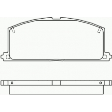 MDB1251 MINTEX Комплект тормозных колодок, дисковый тормоз