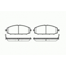 0711 04 KAWE Комплект тормозных колодок, дисковый тормоз