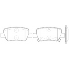 FP1081 FIT Комплект тормозных колодок, дисковый тормоз