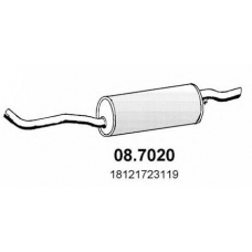 08.7020 ASSO Глушитель выхлопных газов конечный
