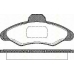 8110 16950 TRISCAN Комплект тормозных колодок, дисковый тормоз