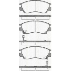 8110 42914 TRISCAN Комплект тормозных колодок, дисковый тормоз