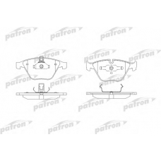 PBP1628 PATRON Комплект тормозных колодок, дисковый тормоз