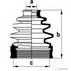 J2883013 HERTH+BUSS JAKOPARTS Комплект пылника, приводной вал