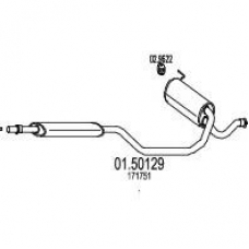 01.50129 MTS Средний глушитель выхлопных газов