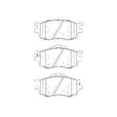 WBP24317A WAGNER LOCKHEED Комплект тормозных колодок, дисковый тормоз
