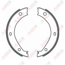CRB002ABE ABE Комплект тормозных колодок, стояночная тормозная с