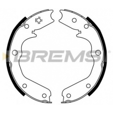 GF0356 BREMSI Комплект тормозных колодок, стояночная тормозная с