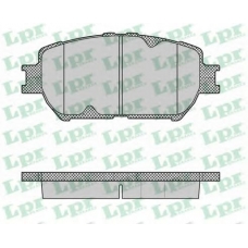 05P1361 LPR Комплект тормозных колодок, дисковый тормоз