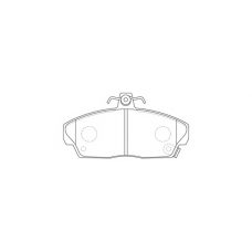 FP8181 FIT Комплект тормозных колодок, дисковый тормоз
