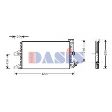 082310N AKS DASIS Конденсатор, кондиционер