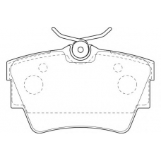 WBP23980A WAGNER LOCKHEED Комплект тормозных колодок, дисковый тормоз