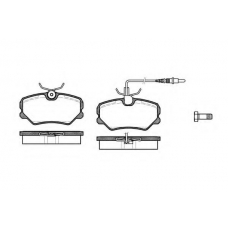 P3623.02 WOKING Комплект тормозных колодок, дисковый тормоз
