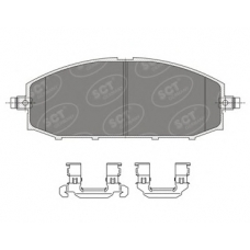 SP 332 PR SCT Комплект тормозных колодок, дисковый тормоз