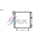 RT2017 AVA Радиатор, охлаждение двигателя