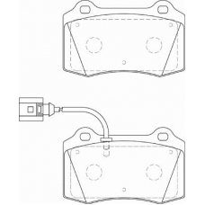 FD7248A NECTO Комплект тормозных колодок, дисковый тормоз