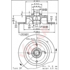 628.1751 VILLAR Тормозной диск