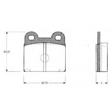 BLF130 QUINTON HAZELL Комплект тормозных колодок, дисковый тормоз