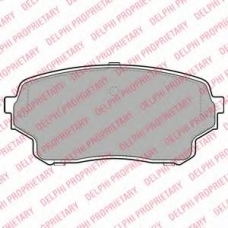 LP2000 DELPHI Комплект тормозных колодок, дисковый тормоз