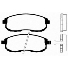 J PA-143AF JAPANPARTS Комплект тормозных колодок, дисковый тормоз