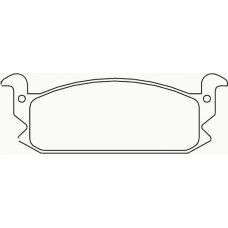 P 16 004 BREMBO Комплект тормозных колодок, дисковый тормоз