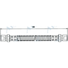 HOS3814 APEC Тормозной шланг