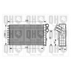 QHR2220 QUINTON HAZELL Теплообменник, отопление салона