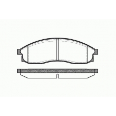 0469 00 KAWE Комплект тормозных колодок, дисковый тормоз