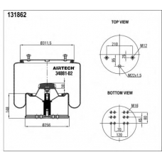 34881-01  K Airtech Кожух пневматической рессоры