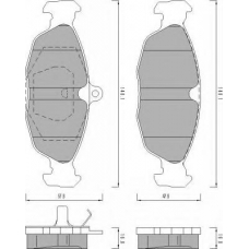470081 ROULUNDS Комплект тормозных колодок, дисковый тормоз