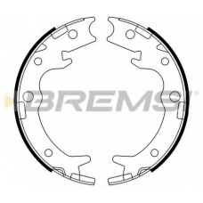 GF0713 BREMSI Комплект тормозных колодок, стояночная тормозная с