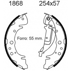 01868 BSF Комплект тормозных колодок