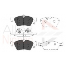 ADB06060 COMLINE Комплект тормозных колодок, дисковый тормоз
