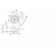 TKR 9850 TIMKEN Натяжной ролик, ремень грм