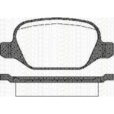 8110 15021 TRISCAN Комплект тормозных колодок, дисковый тормоз