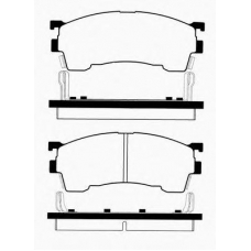 J PA-399AF JAPANPARTS Комплект тормозных колодок, дисковый тормоз
