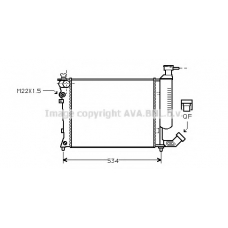 CNA2059 AVA Радиатор, охлаждение двигателя