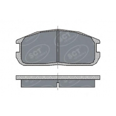 SP 220 SCT Комплект тормозных колодок, дисковый тормоз