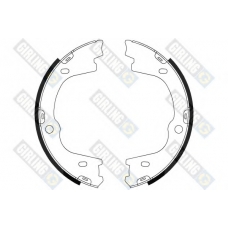 5188039 GIRLING Комплект тормозных колодок, стояночная тормозная с