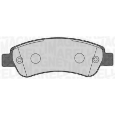 363916060191 MAGNETI MARELLI Комплект тормозных колодок, дисковый тормоз