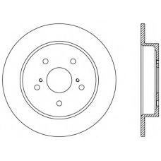 BDA2567.10 OPEN PARTS Тормозной диск