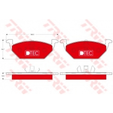 GDB1984DTE TRW Комплект тормозных колодок, дисковый тормоз