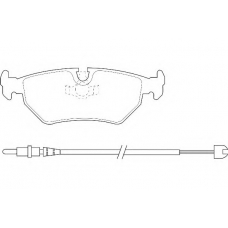 WBP21275A WAGNER LOCKHEED Комплект тормозных колодок, дисковый тормоз