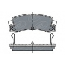 SP 106 PR SCT Комплект тормозных колодок, дисковый тормоз